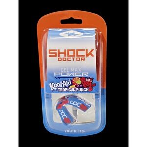 Shock Doctor Kool Aid Gel Max Power Flavor Fusion‎ Mouth Guard Tropical Punch